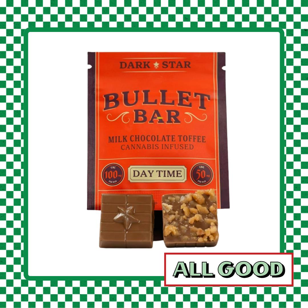 Dark Star | Milk w/Toffee Bullet Bar | Sativa | 100mg