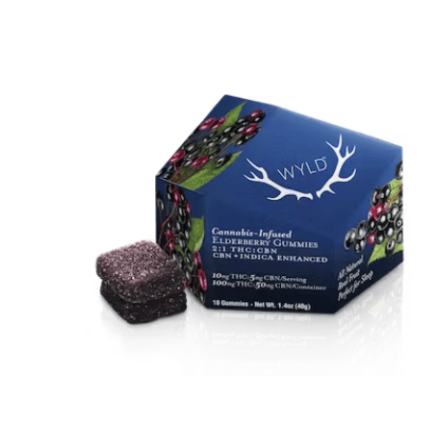 Wyld: Elderberry Gummies 2:1 THC:CBN
