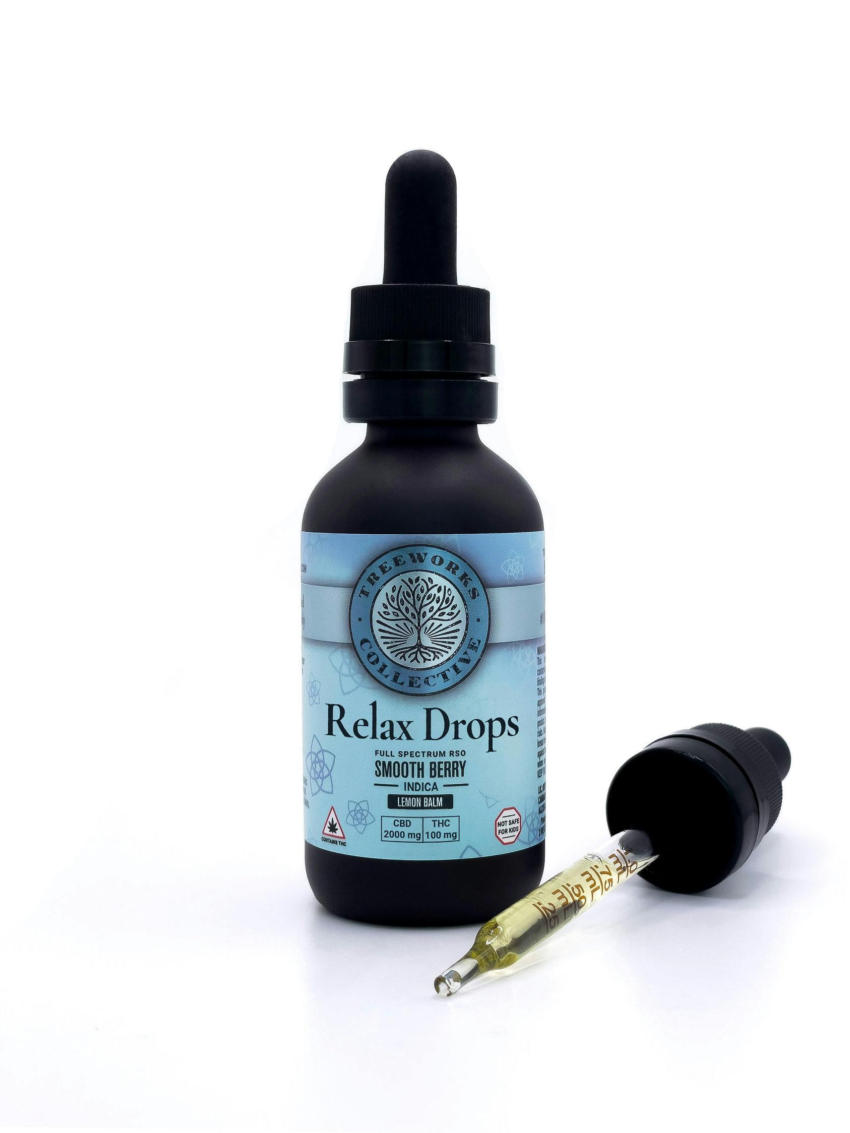 Relax Drops Smooth Berry  | 20:1 CBD:THC | 25ml | 100mg