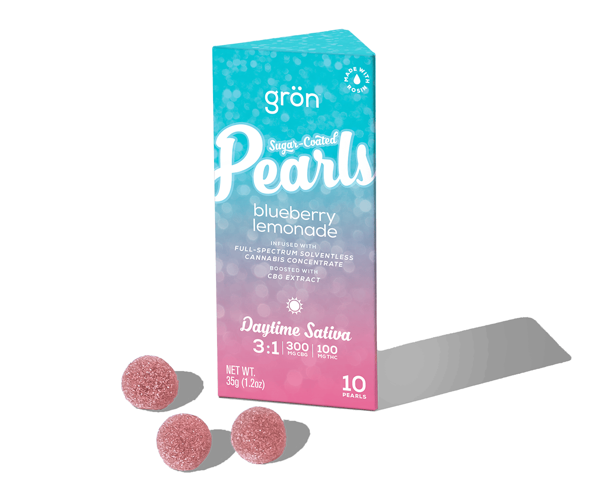 Blueberry Lemonade Pearls | CBG:THC 3:1 | 10pk | 100mg