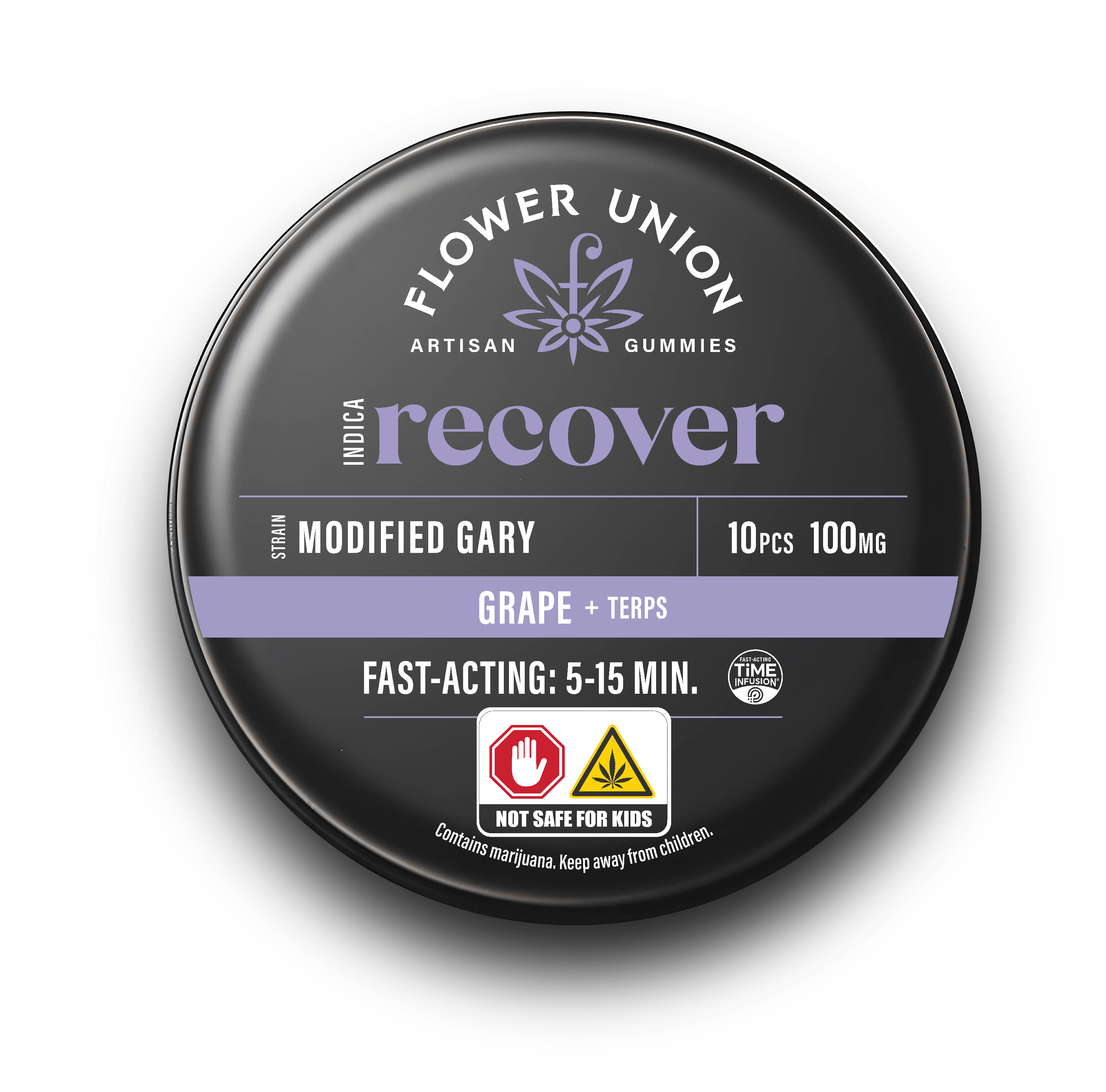 Fruit Recover Grape | Fast Acting | Solventless | 10pk | 100mg