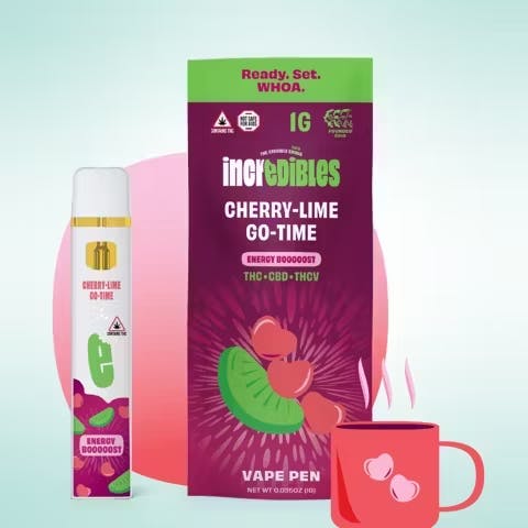 Cherry Lime Go Time | THC:CBD:THCV | Disposable | 1g