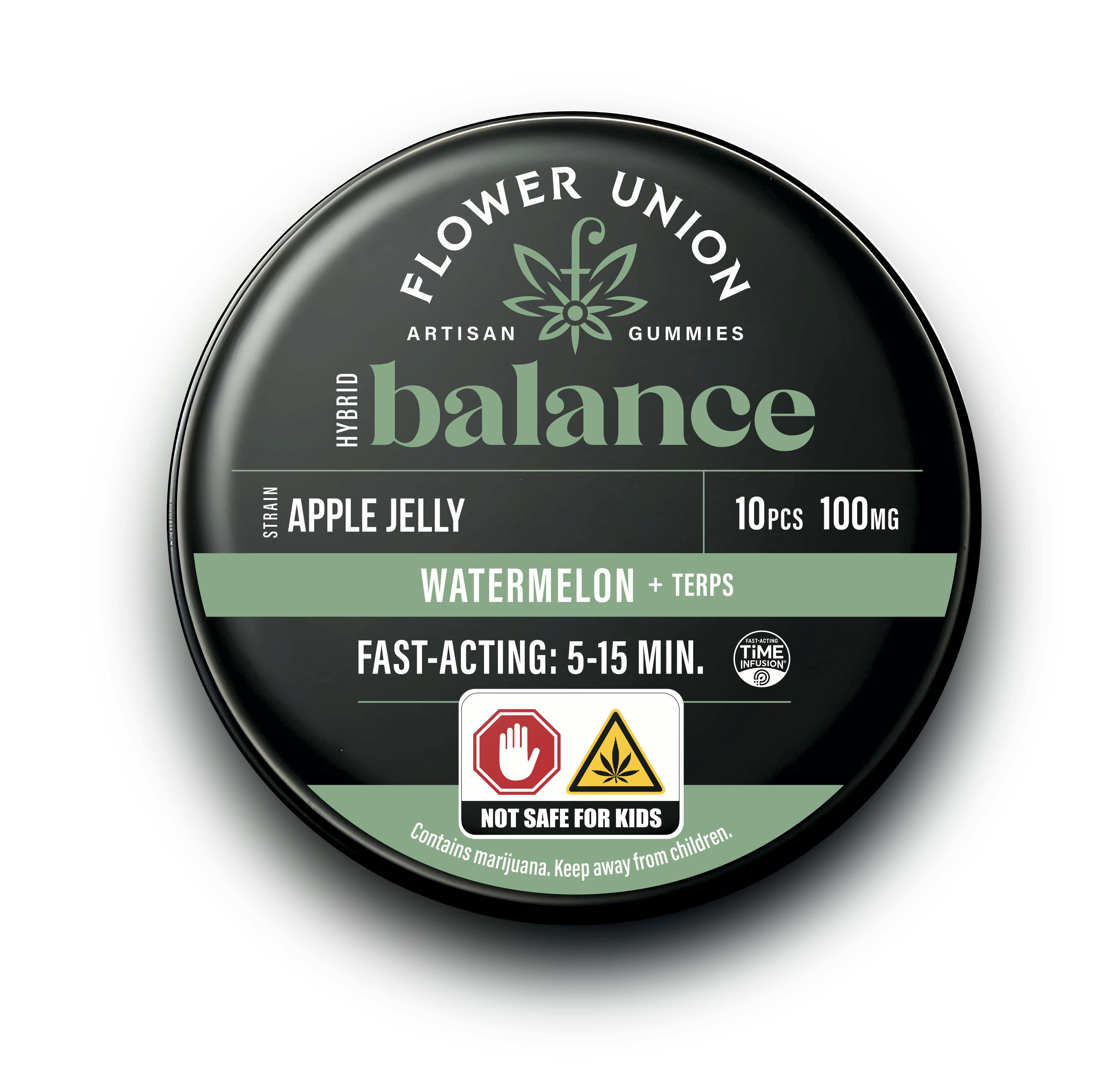 Fruit Balance Watermelon | Fast Acting | Solventless | 10pk | 100mg