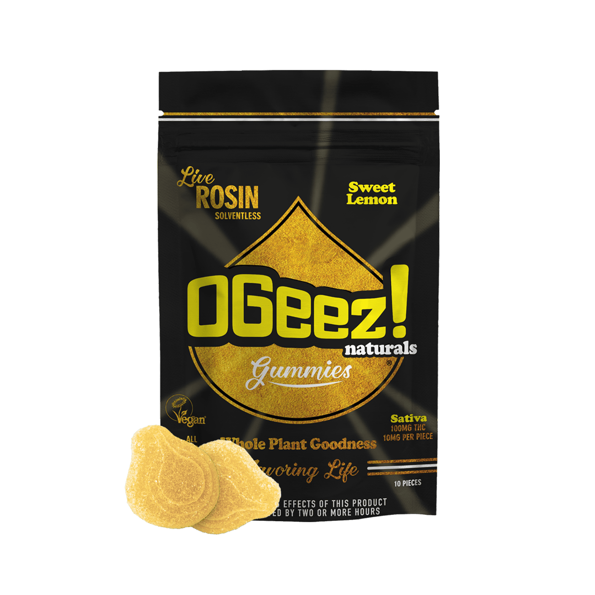 The Fruits Sweet Lemon | Live Rosin | 10pk | 100mg