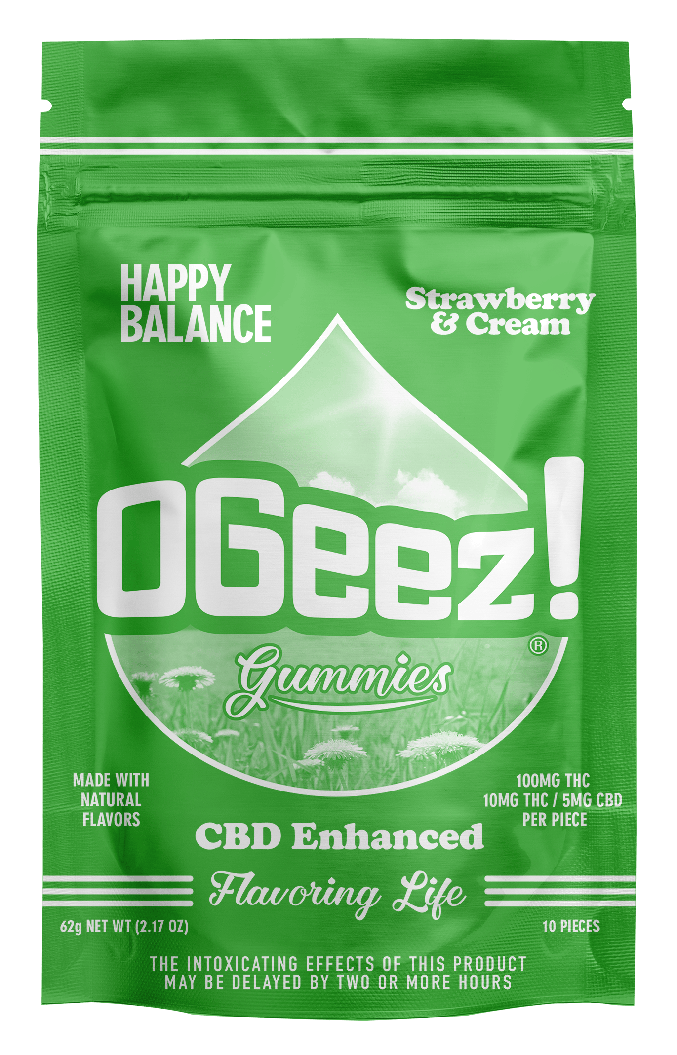 The Creams Happy Balance Strawberries and Cream | THC:CBD: 1:1 | 10pk 100mg