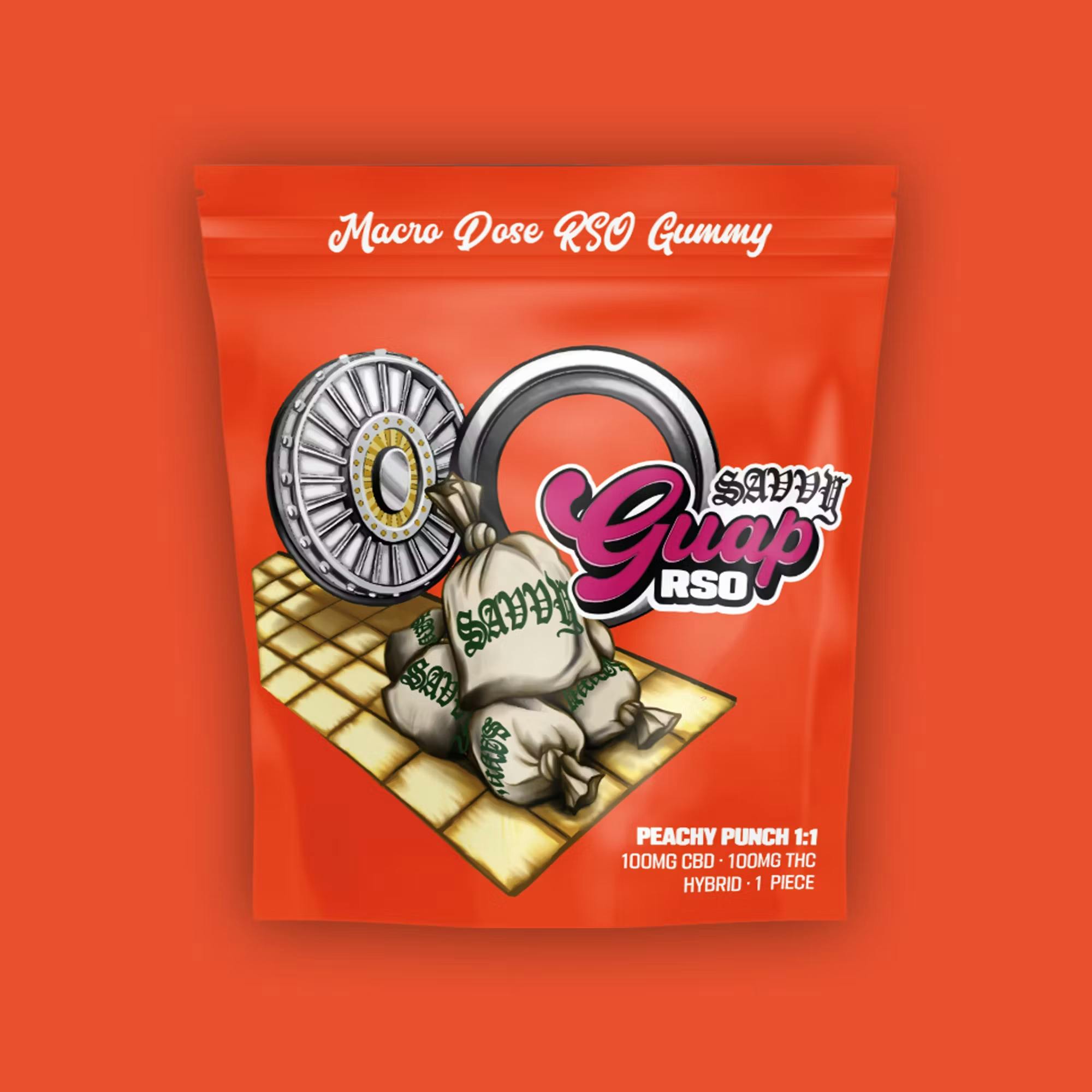 Peachy Punch | CBD:THC 1:1 | RSO | 1pk | 100mg