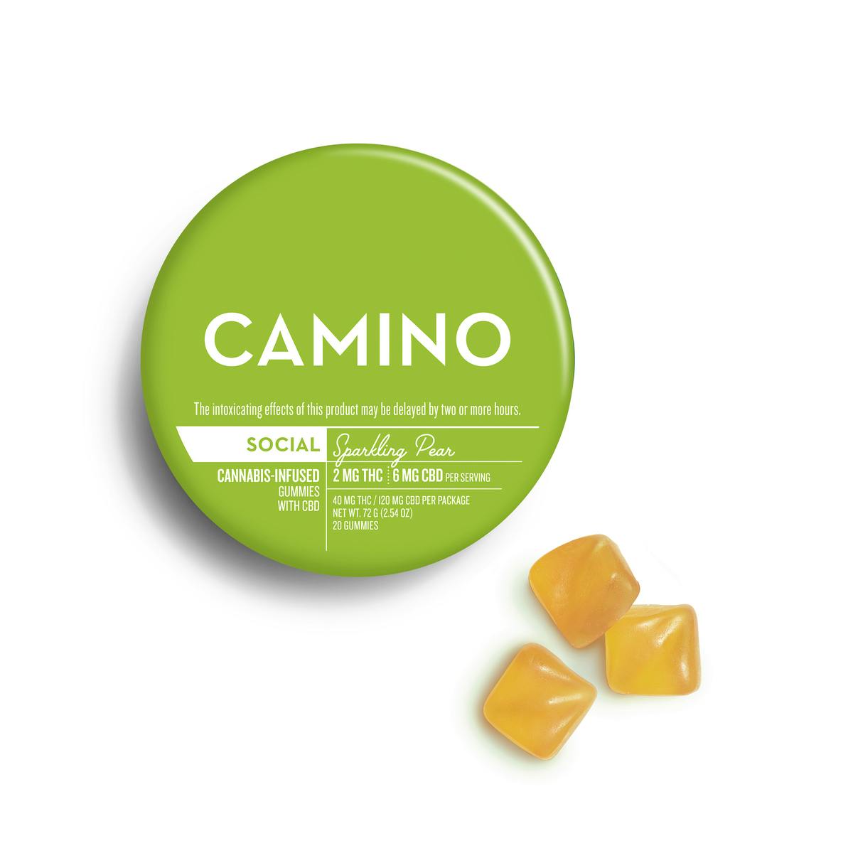 Sparkling Pear | CBD:THC 3:1 | 20pk | 40mg