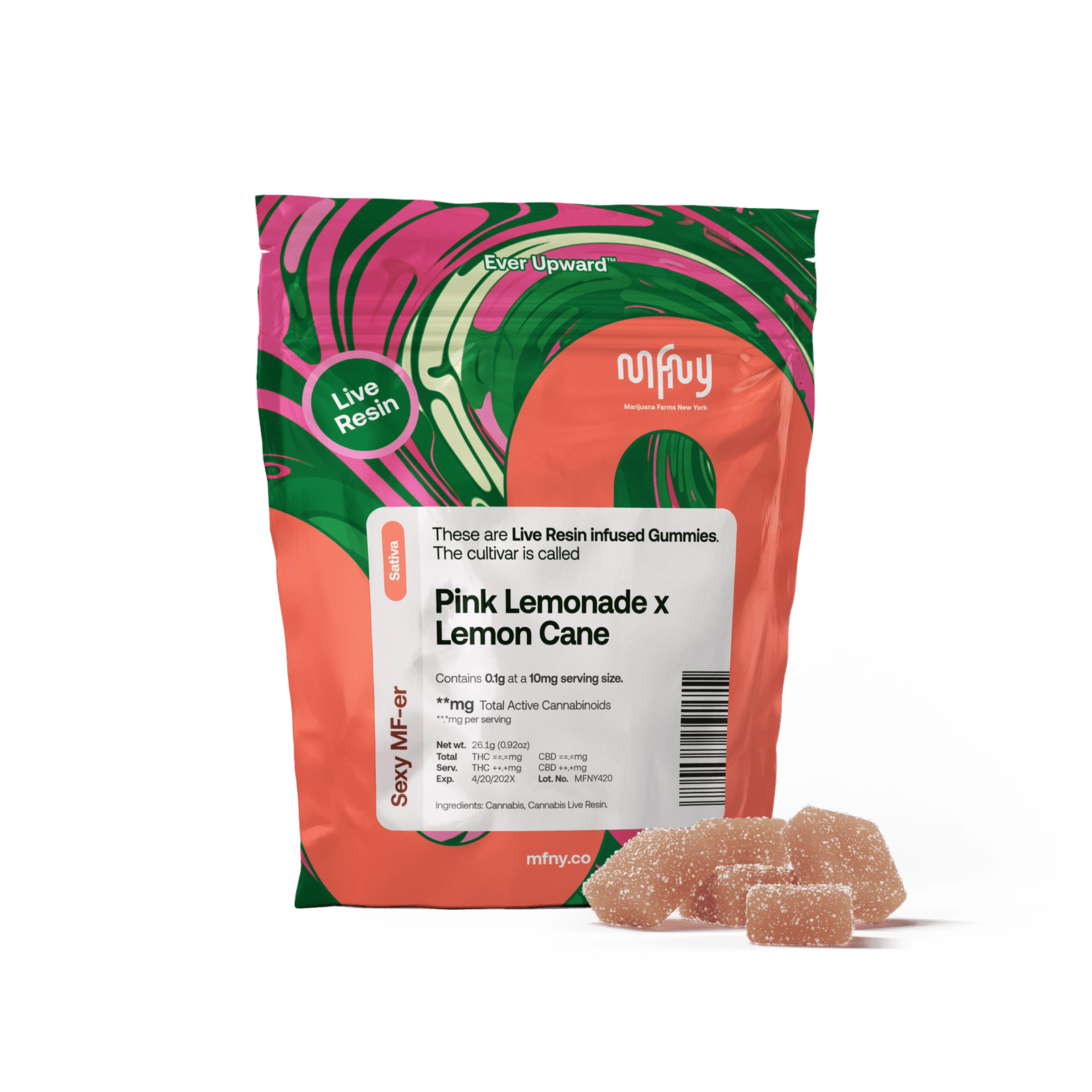 MFNY | Pink Lemonade x Lemon Cane | Live Resin Gummies | 100mg