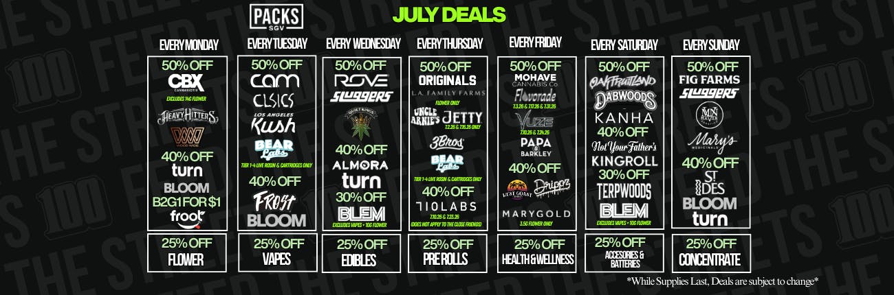 July Discounts