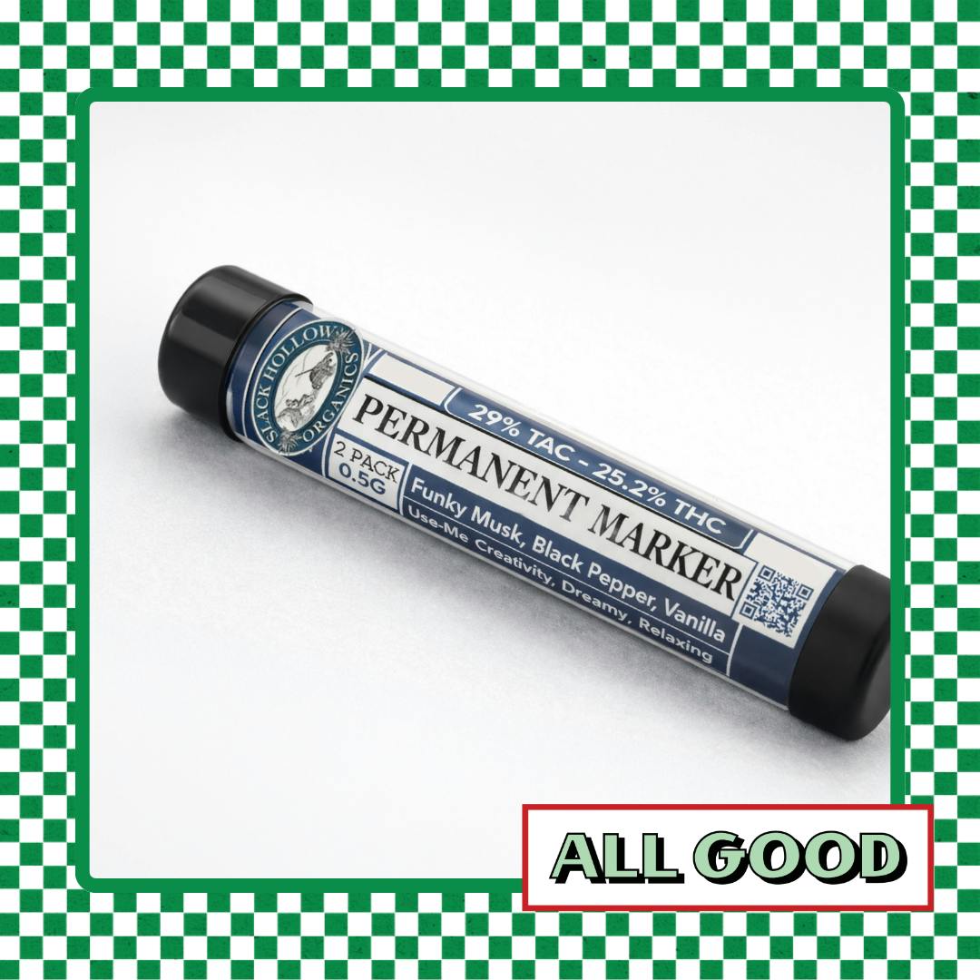 Slack Hollow | Permanent Marker | 2pk Preroll | Indica | 1g