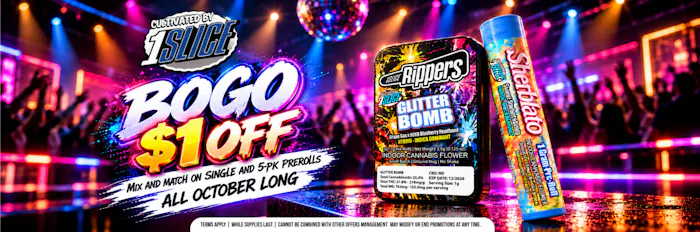 1Slice - Buy 1 Get 1 for $1 On Pre-rolls