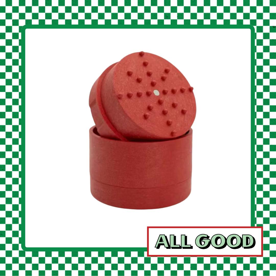 Stache | 3pc Hemp Grinder | Red