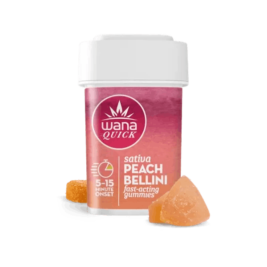 Quick Peach Bellini I 10 Pack I 100mg I Wana