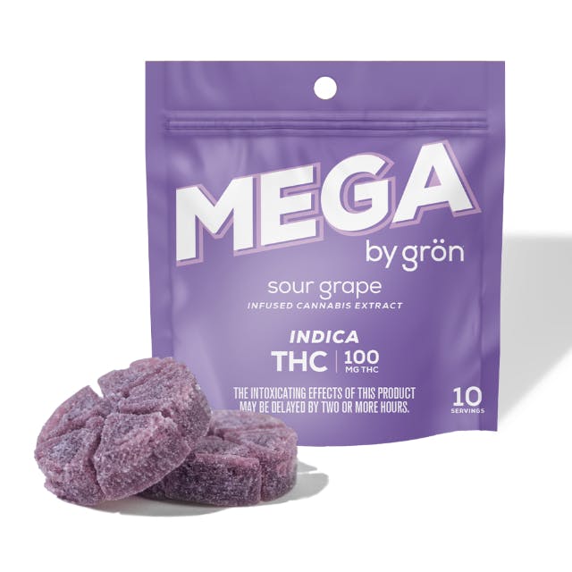 MEGA |  Sour Grape Gummy | 100mg