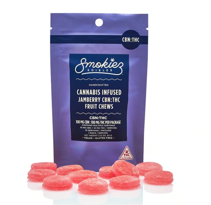 1:1 |  Sour Jamberry CBN Gummies 10pk | 100mg
