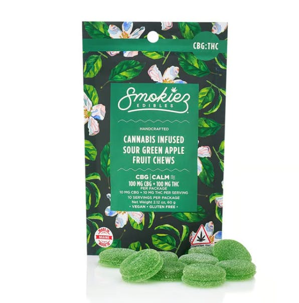 1:1 |  Sour Green Apple CBG Gummies 10pk | 100mg