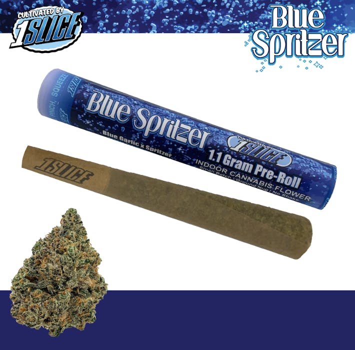 1Slice | Blue Spritzer | Pre-Roll | SatHyb | 1.1g