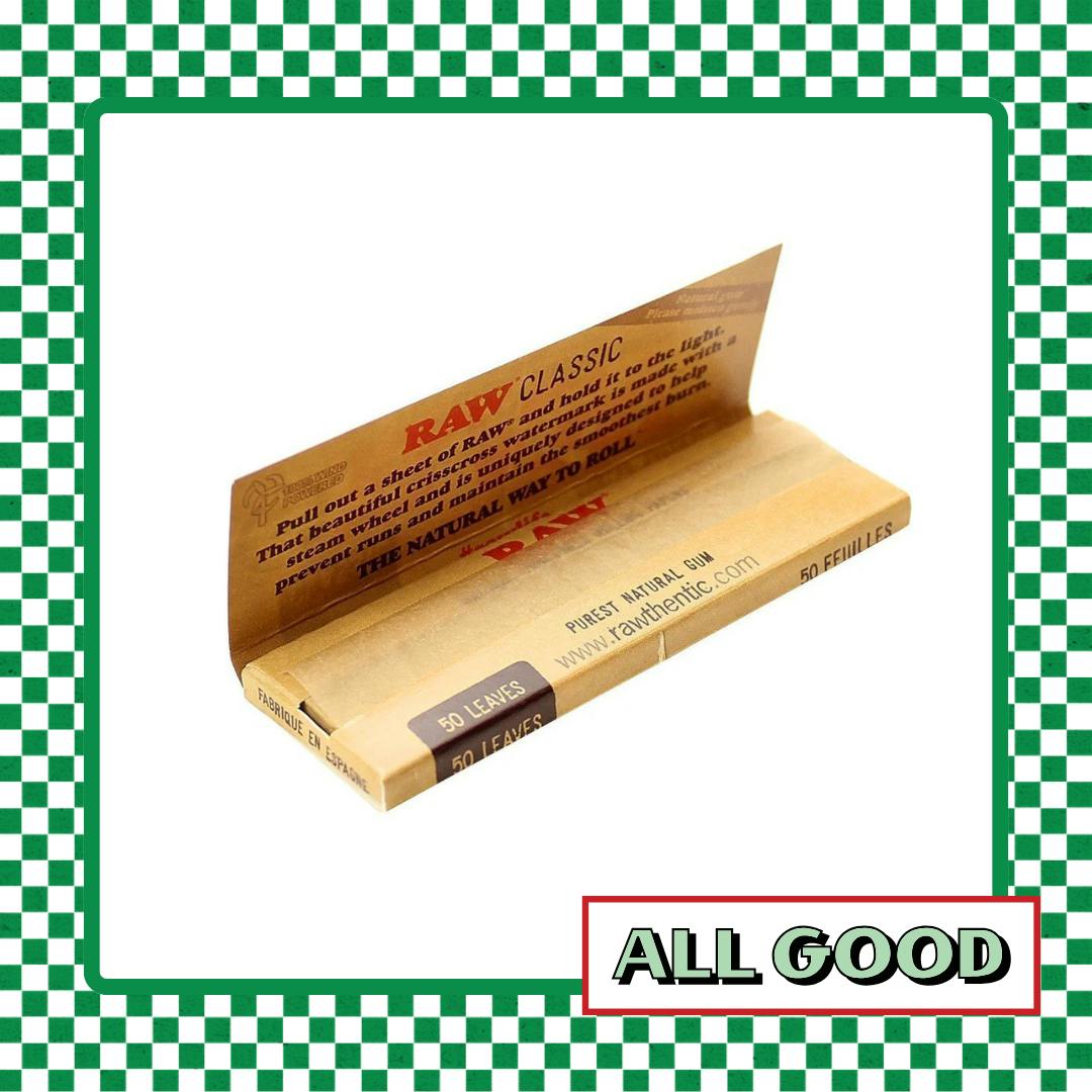 Raw Classic Hemp | Rolling Papers | 1.25″