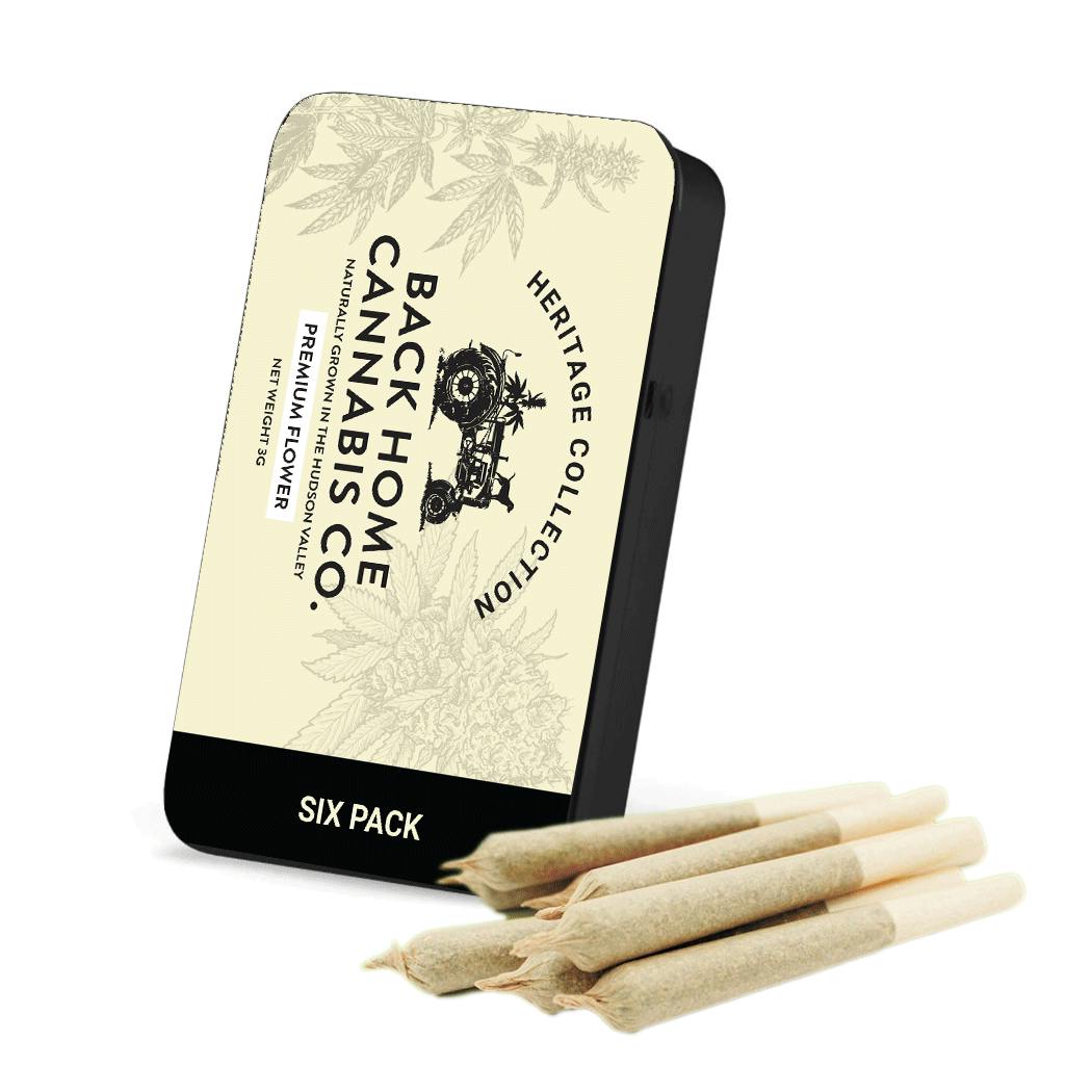 Back Home | Super Lemon Haze | 6 Pack Prerolls | Sativa | 3g