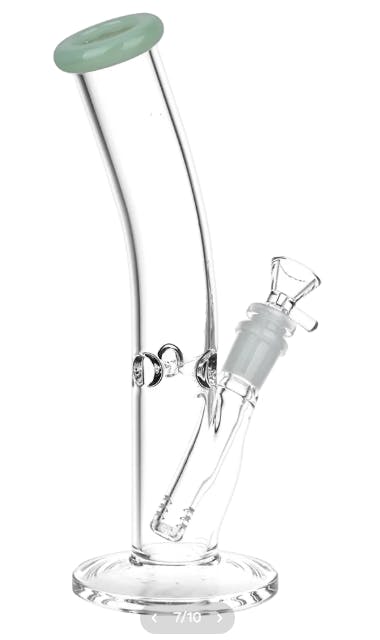All Good | Bent Neck Glass Bong | 10in | Green
