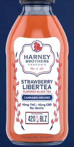 Harney Bros. | Strawberry Libertea Bottle | 1:1 THC:CBD | Bottle | 10mg