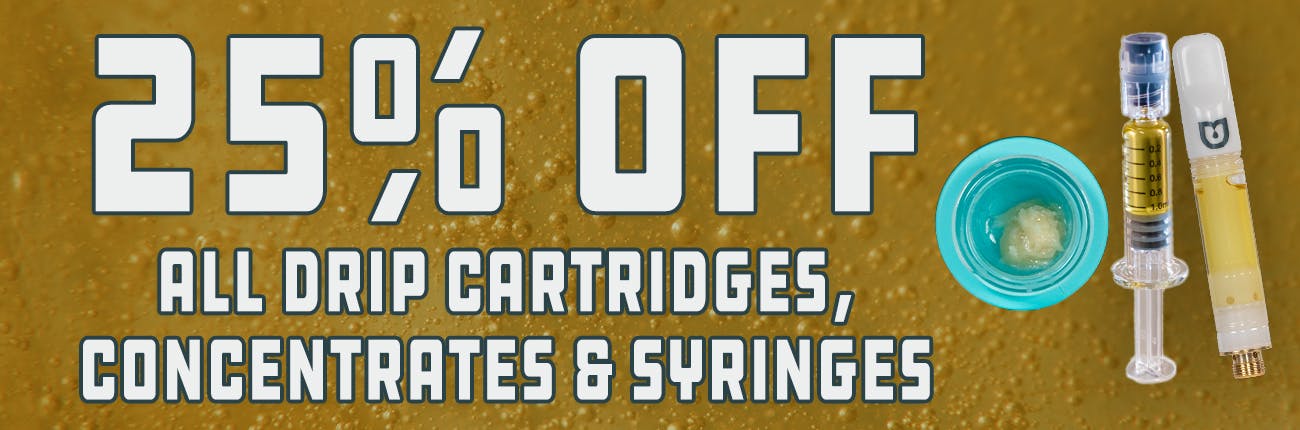 DRIP 25% Off Carts & C'Trates Offer 7/10 - 7/12