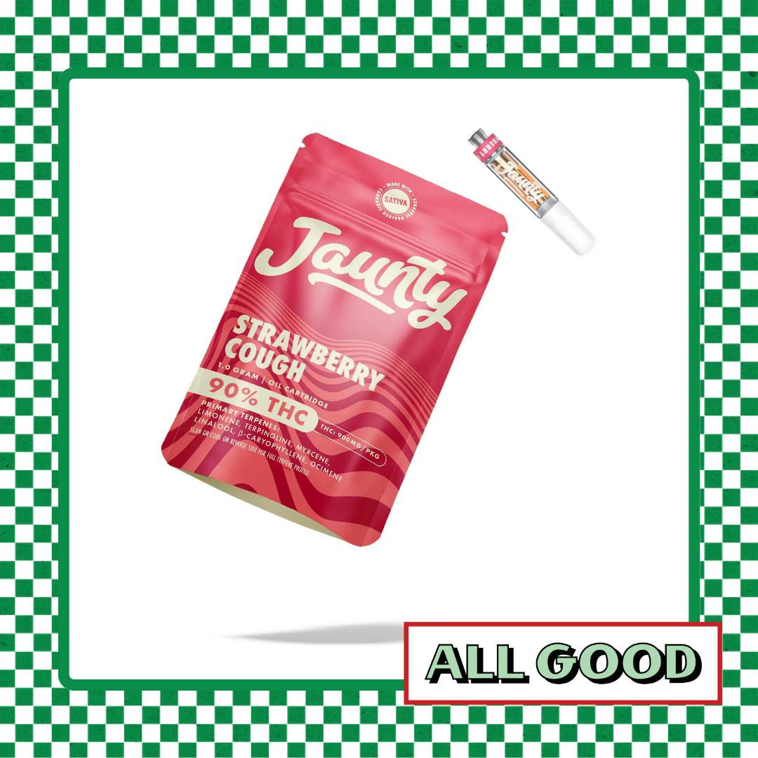 Jaunty | Strawberry Cough | Oil Cartridge | Sativa | 1g
