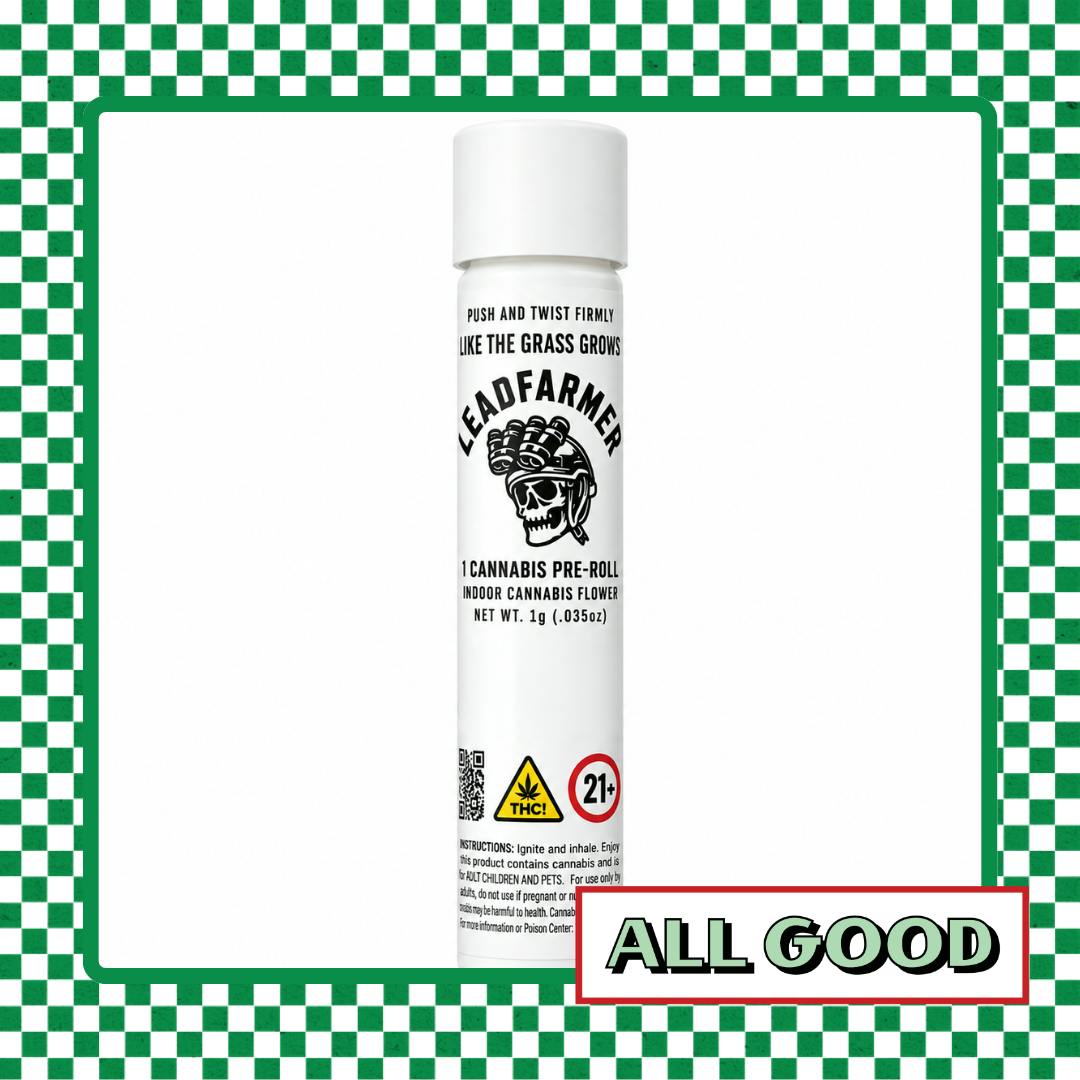 Lead Farmer | Pink Zugar | Preroll | Hybrid | 1g