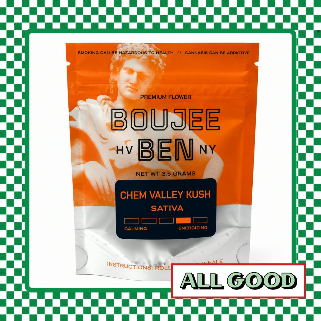 Boujee Ben | Chem Valley Kush | Flower | Sativa | 3.5g