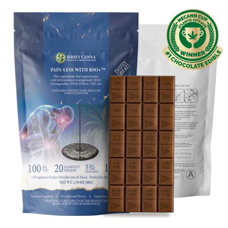 1:1 RSO PAIN-LESS CHOCOLATE | 20 PACK | 100MG