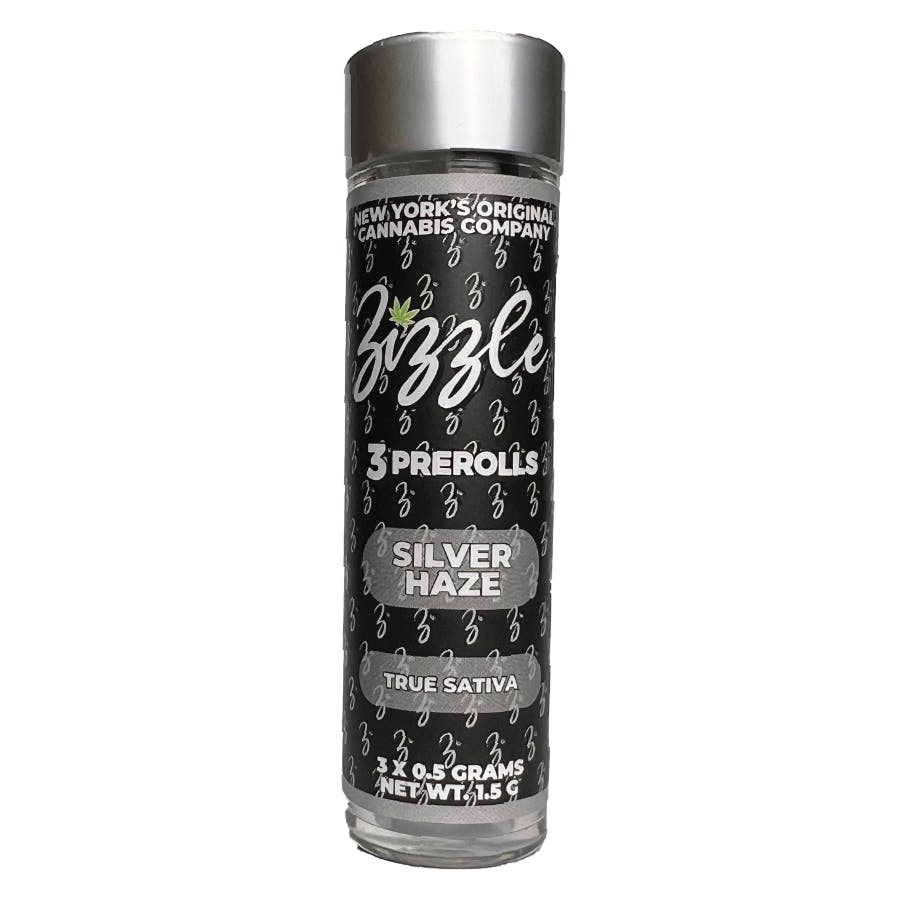 Zizzle - Silver Haze .5g Pre-Rolls 3pk - 1.5g | Pre Rolls | Zizzle