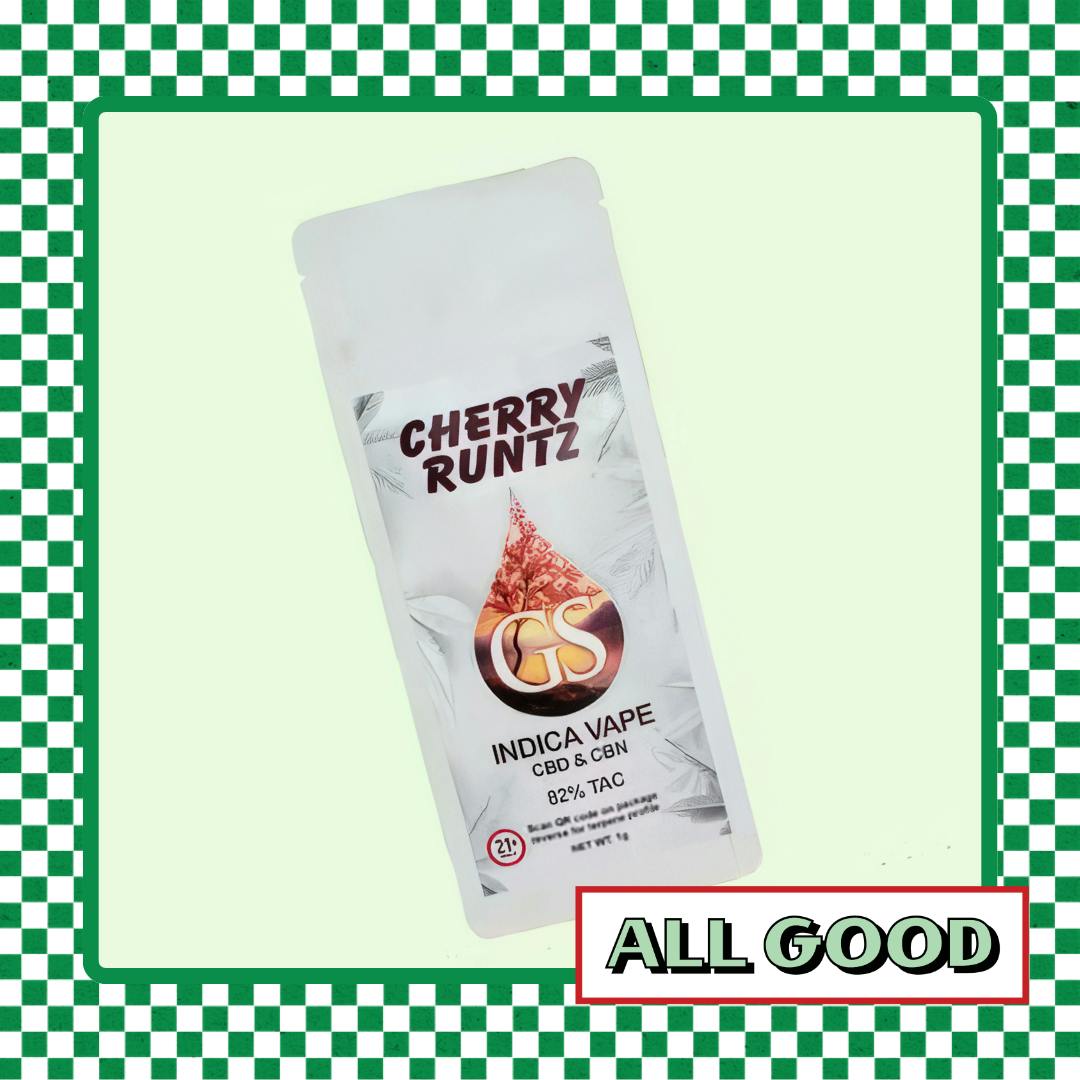 Green Spectrums | Cherry Runtz | AIO | CBD Indica | 1g