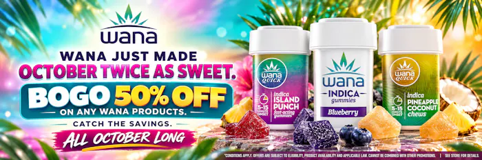 WANA BUY 1 GET ONE 50%OFF ON ANY WANA