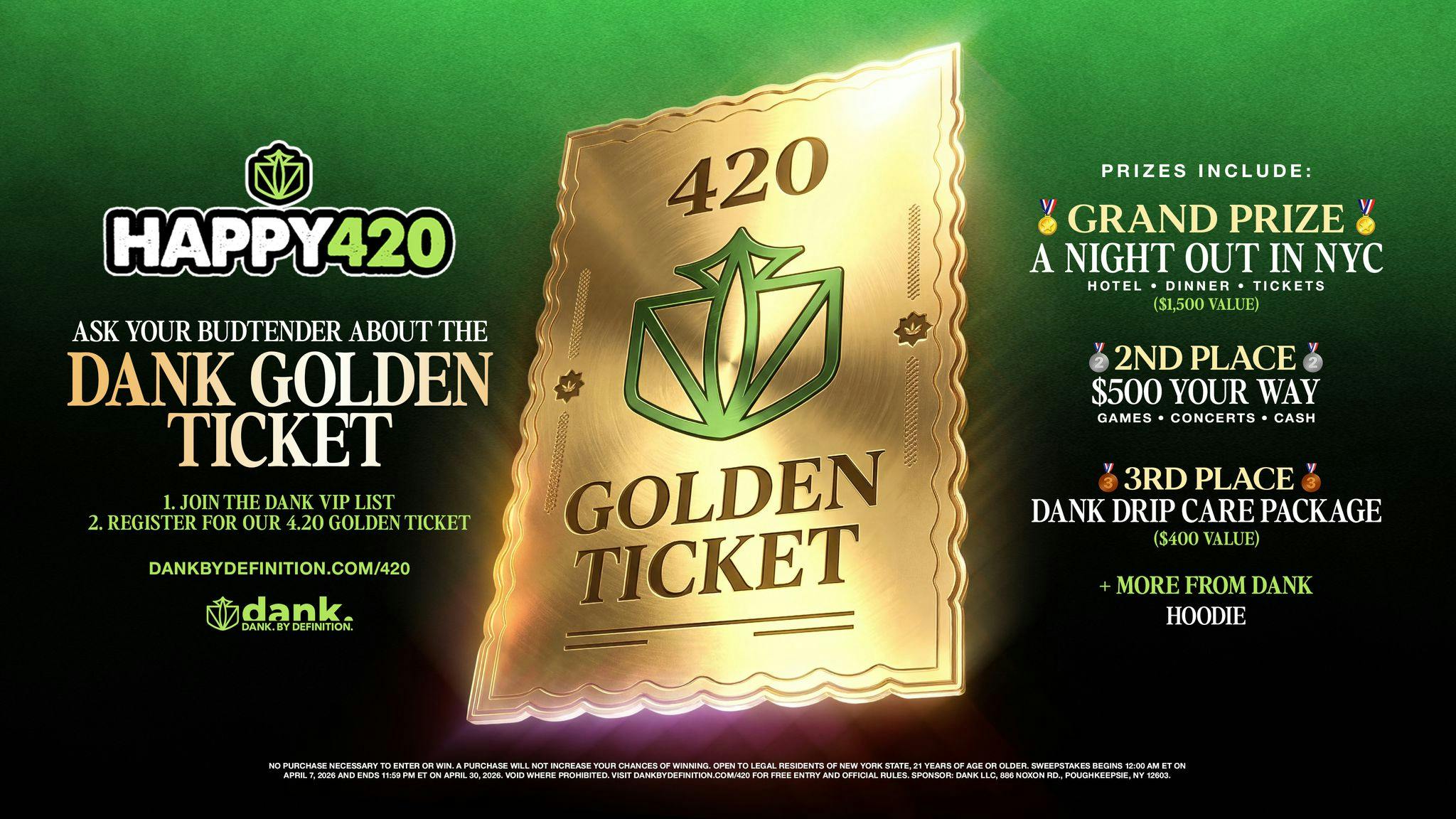 GOLDEN TICKET DEAL