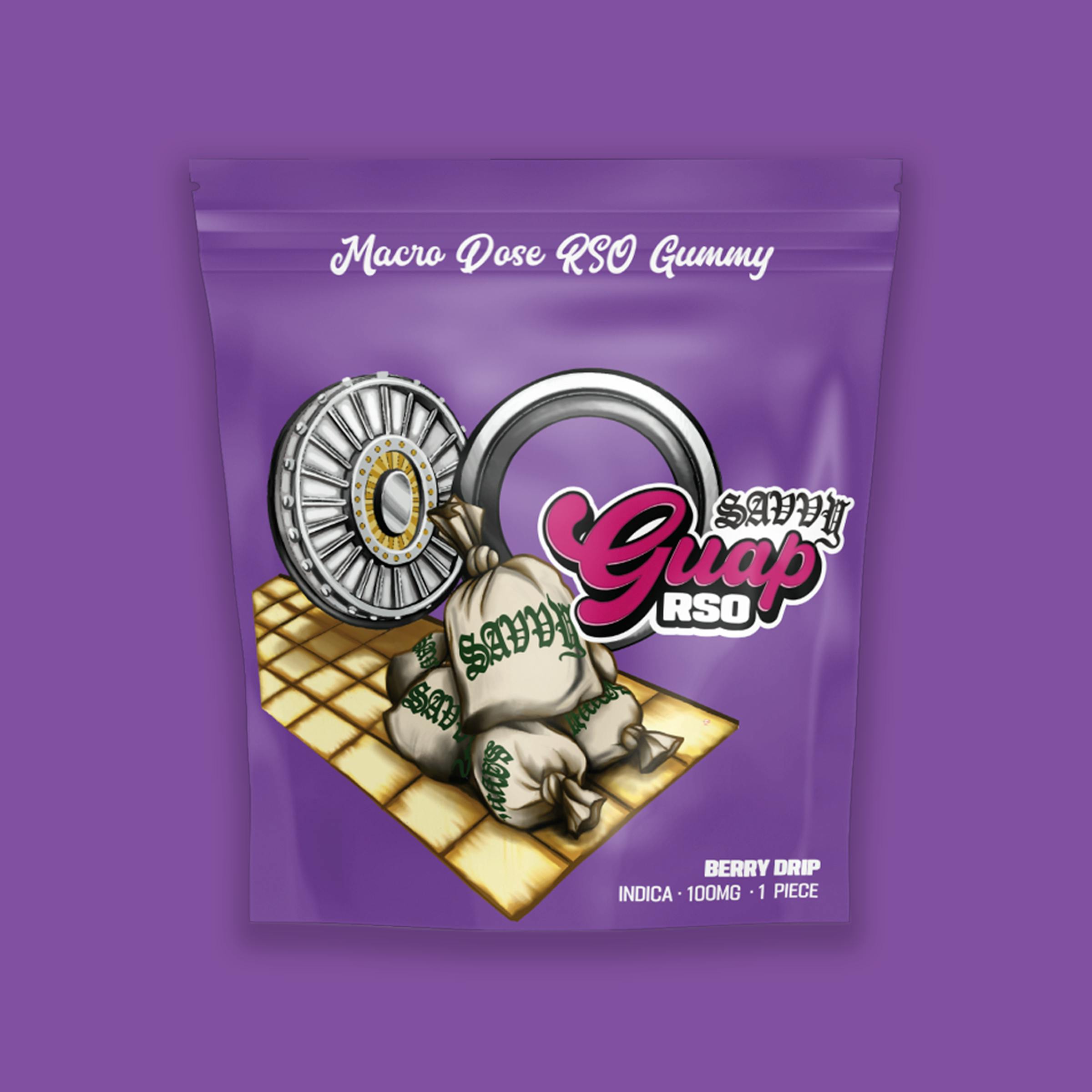 GUAP GUMMY - RSO BERRY DRIP (1PK) 100MG