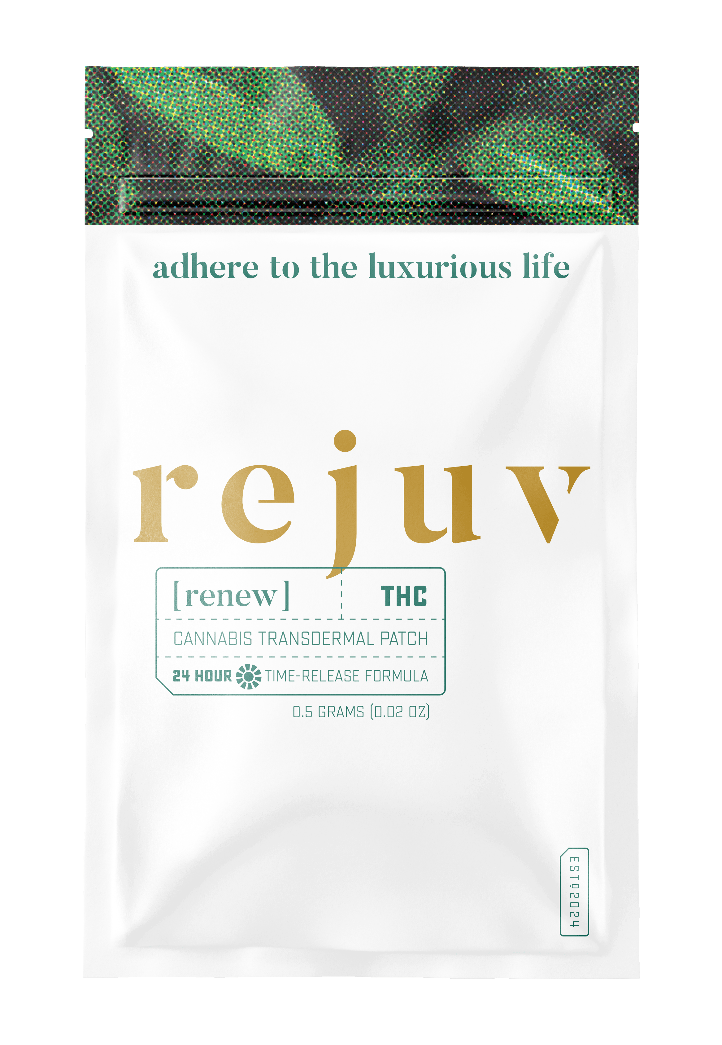 Transdermal Patch - rejuv -  50mg THC - 24 Hour Time Release