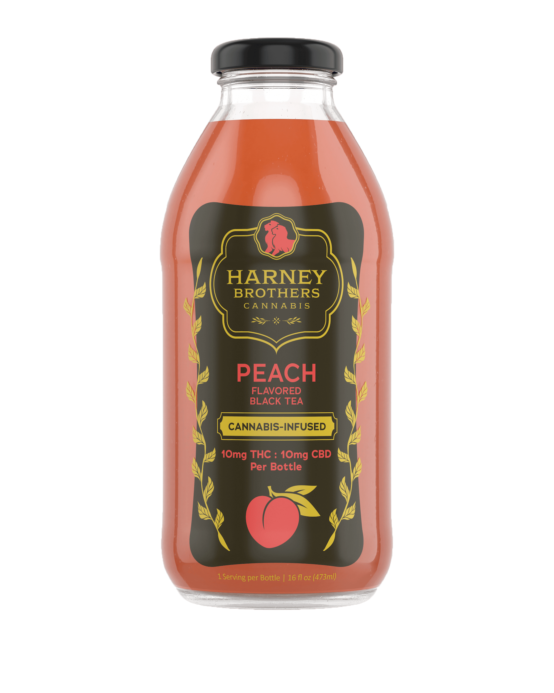 Harney Bros. | Peach Tea | 1:1 THC:CBD | Bottle | 10mg