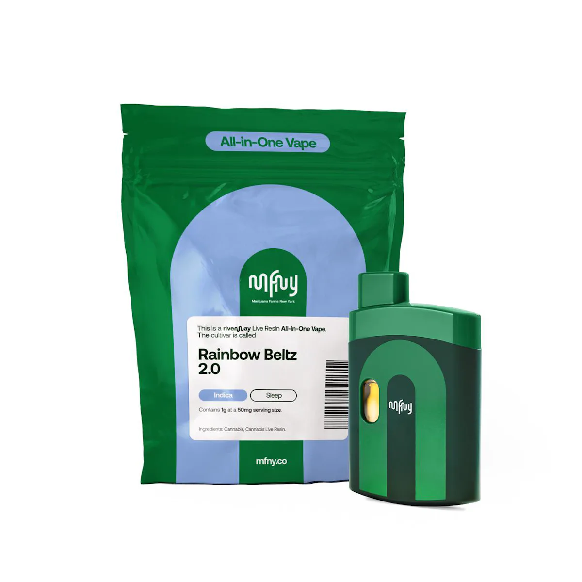 MFNY | Vape | 1g AIO | Live Resin Rainbow Beltz 2.0