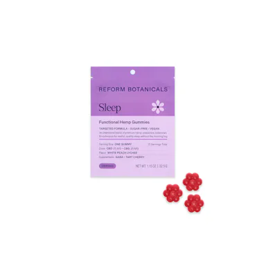 Reform Botanicals | CBD | 10pk | SLEEP - White Peach Lychee | 25mg CBG : 25mg CBD