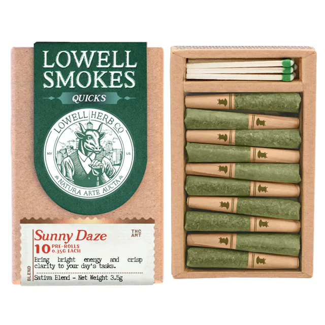 Lowell | Preroll | 10pk | 3.5g | Sunny Daze