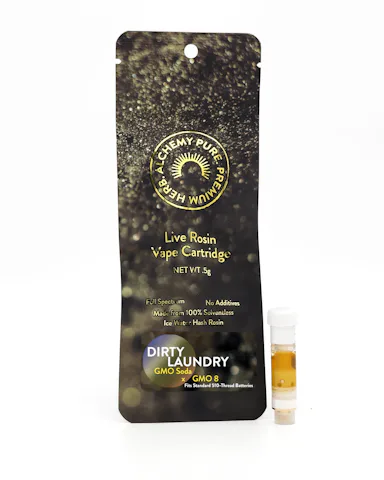 Alchemy Pure | Vape | .5g Cart | Live Rosin Dirty Laundry