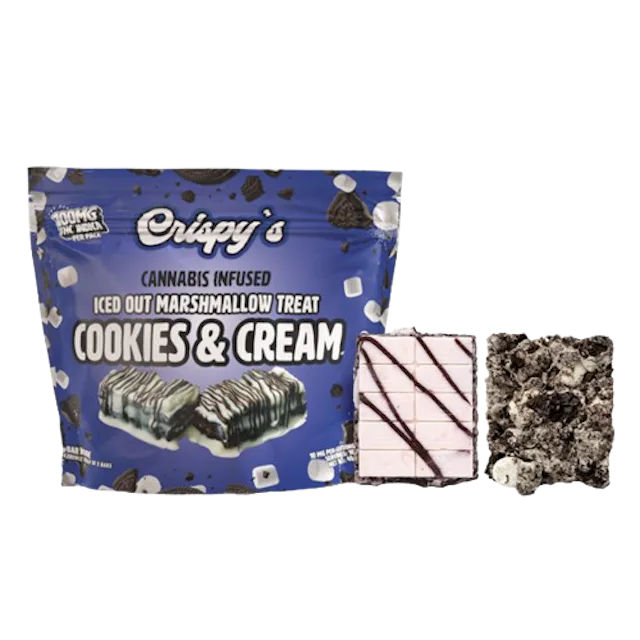 Crispys | Marshmallow Treat | 100mg | Cookies and Cream