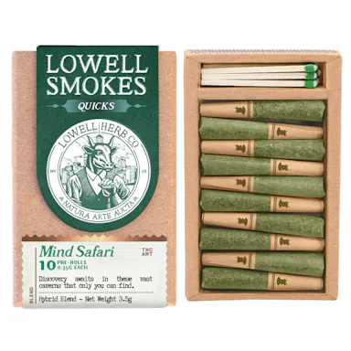 Lowell | Preroll | 10pk | 3.5g | Mind Safari