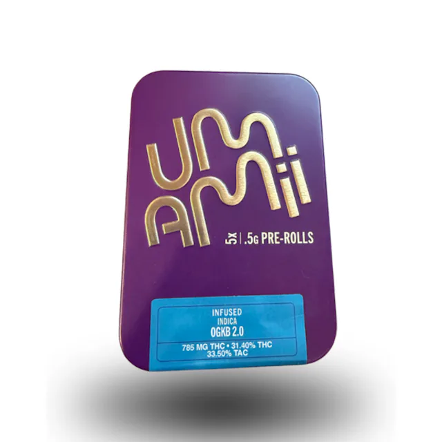 Umamii | Preroll | 5pk | 2.5g | Kief Infused OGKB 2.0
