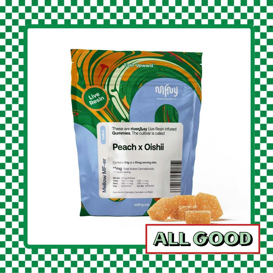 MFNY | Peach x Oishii | Resin Gummies | 100mg
