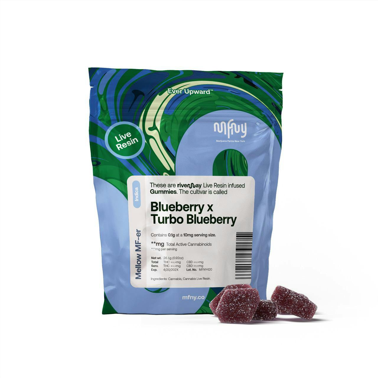 MFNY | Blueberry x Turbo Blueberry | Resin Gummies | 100mg