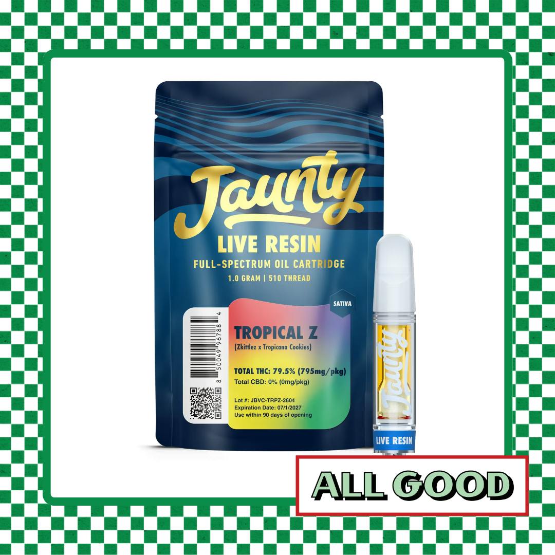 Jaunty | Tropical Z | Resin Cartridge | Sativa | 1g