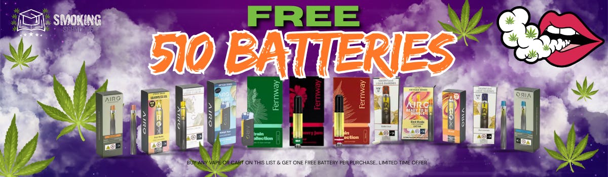 FREE 510  BATTERIES