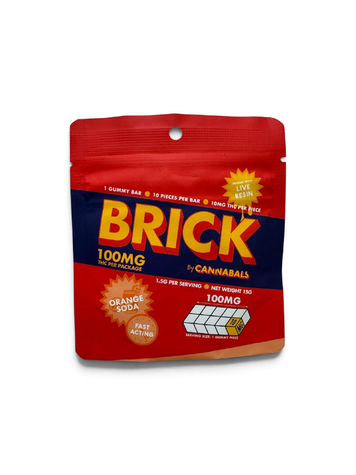Brick · 10mg · 10 Servings · Orange Soda by Cannabals
