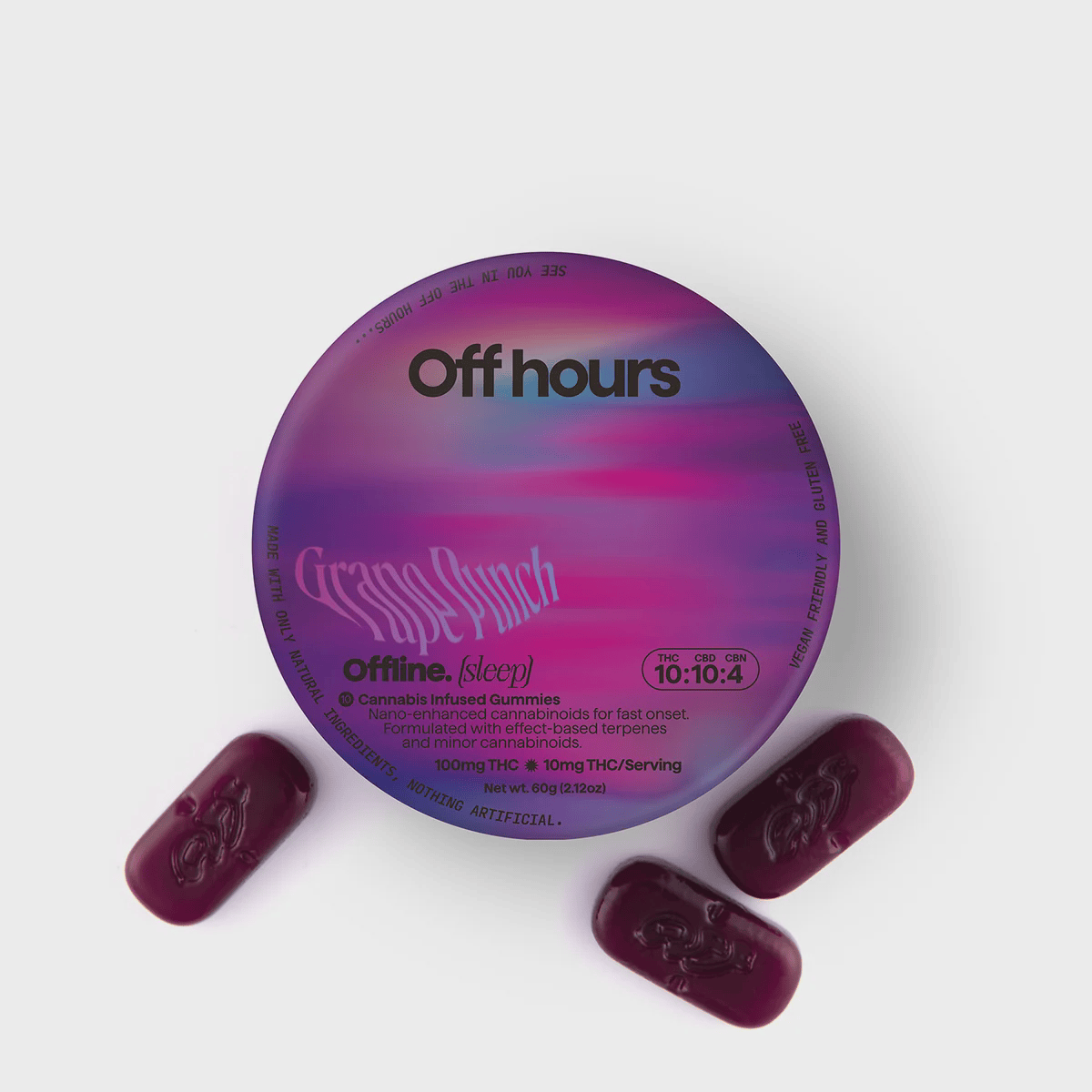 Gummies · 10mg 10pk · Sleep - Grape Punch by Off hours